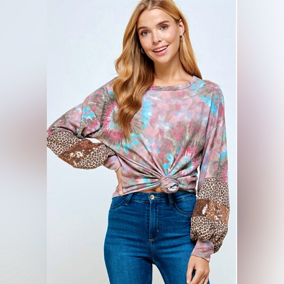 ❤️Soft Spinal Tie Dye Top - Picture 2 of 8